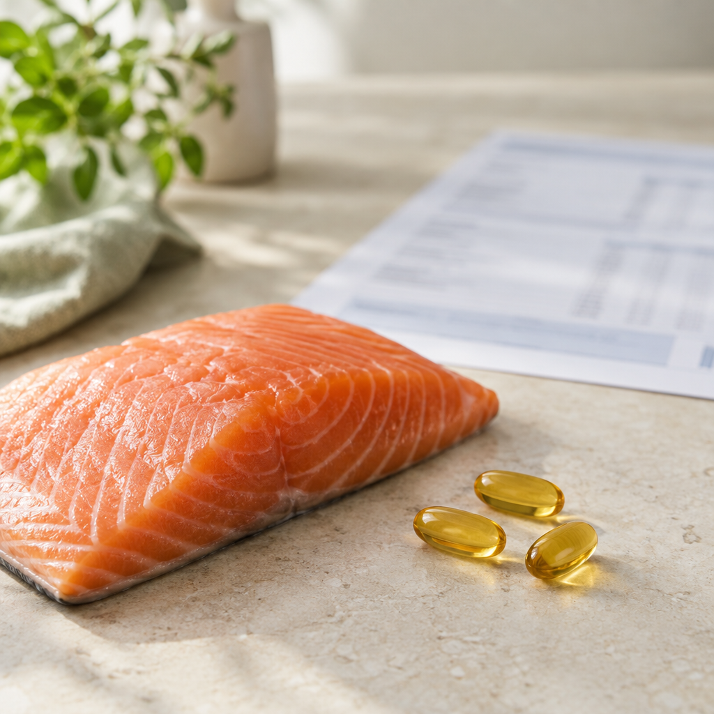 Lõhe ja oomega-3 kapslid