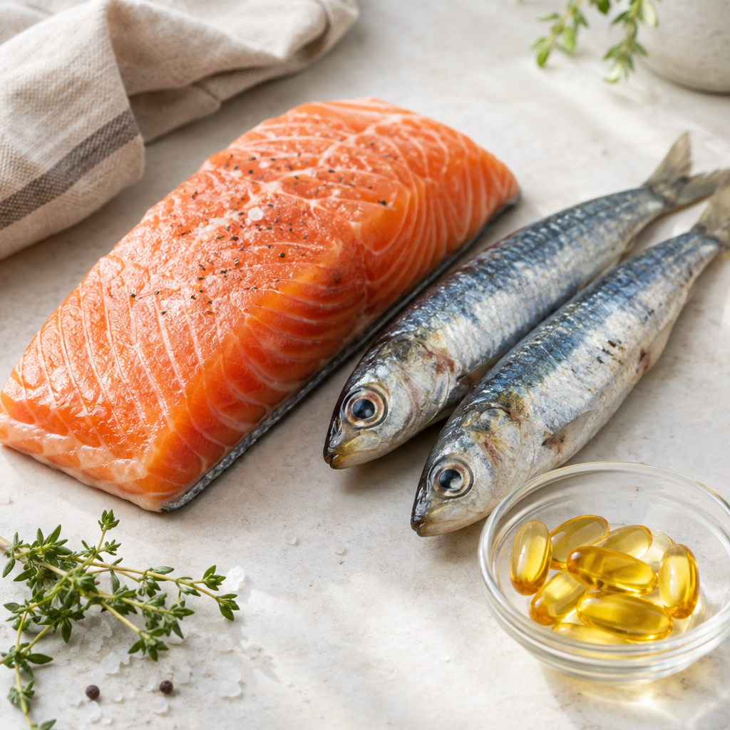 Kala ja oomega-3 kapslid